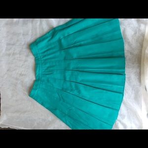 Turquoise skirt